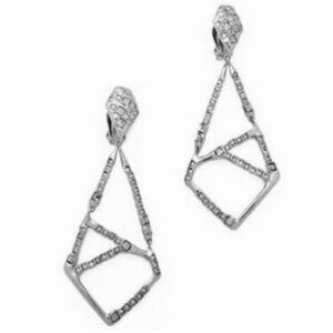 ALEXIS BITTAR • Silver Miss Havisham
Mosaic Geometric Crystal Earrings